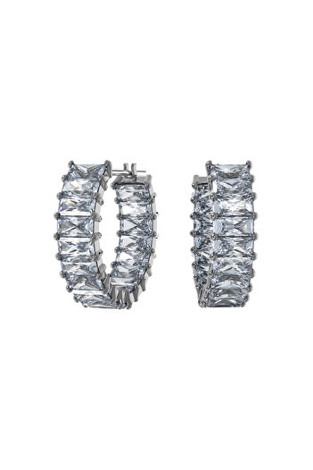 Swarovski Matrix Silberfarbene Ohrringe 5658650