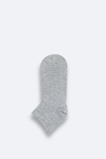 Avva Men's Gray Cotton Booties Socks B 008556