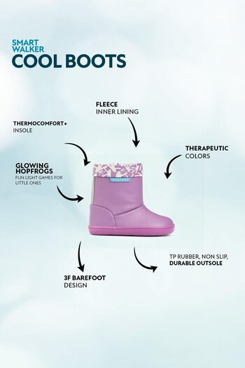 Genel Markalar Smart Walker Cool Boots Mor Işık Barefoot Çocuk Bot