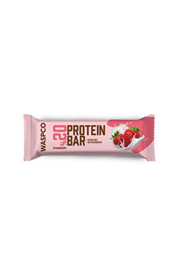 Waspco Çilekli Protein Bar 40g x 12 Adet