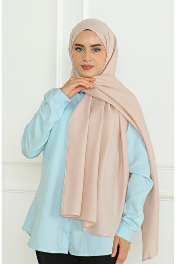 sefamerve Beige Medina Silk Sand Shawl - 81075-12