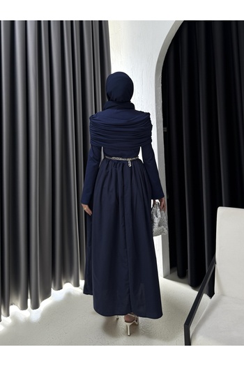 Melike Tatar Collar Detailed Dress 68-6170