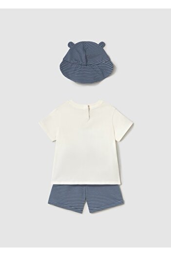 MAYORAL Baby Boy Hat T-Shirt-Shorts Set