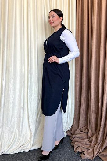 ModaPlaza Жіночий жилет з ґудзиками B.B Ottoman 7523