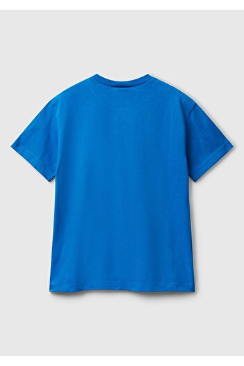 Benetton Tricou albastru Bnt-B pentru băiat