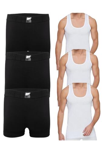 Pardon 3 Pieces of Lycra Boxer, 3 Pieces of Athlete Set