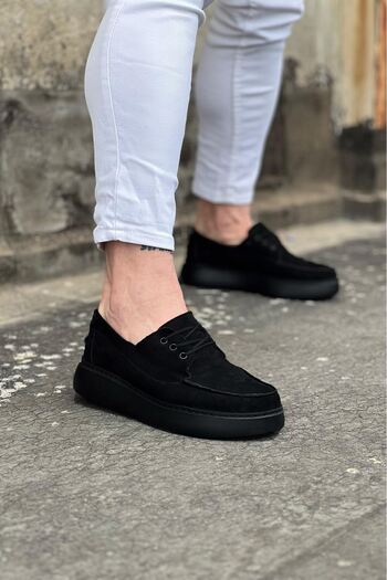 kapsulavm Charcoal Suede Orthopedic Sole Men's Casual Shoes