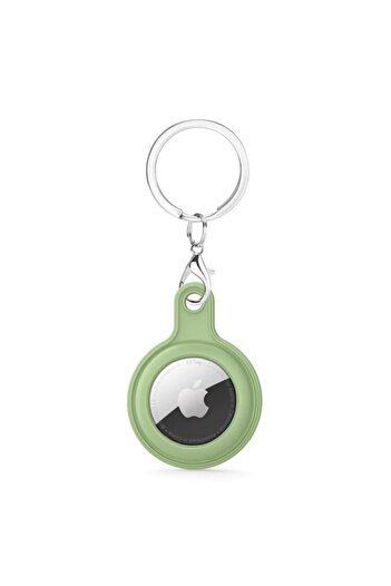 REDz Accessories Case for Apple Airtag, Keychain Type, Silicone, Mint Green