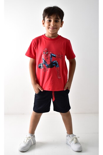 Banadamoda Boy's Printed T-shirt Shorts Set