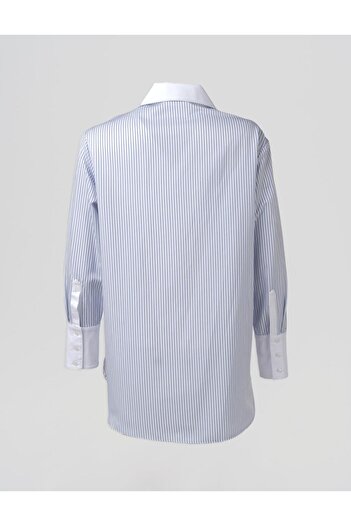 Kayra Basic Tunic with Wide Cuffs Optical White