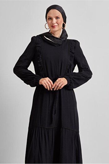 Alvina Firfir Detail Muslin Dress 45559