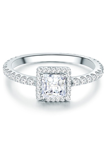 Trilani Silberring Ring Sterling Silber Zirkonia weiß