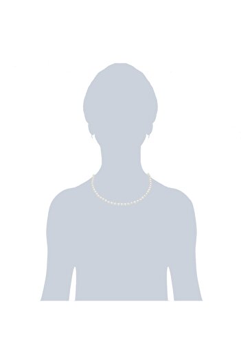 Rafaela Donata Perlenhalskette Kette Sterling Silber Muschelkernperle weiß