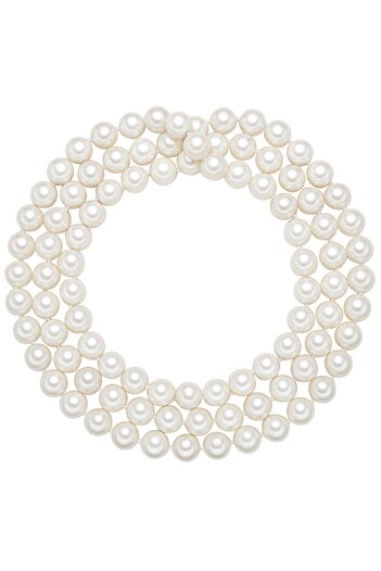 Rafaela Donata Perlenhalskette Kette Sterling Silber Muschelkernperle weiß