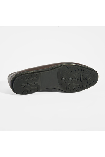Desa Ανδρικό δερμάτινο slip-on καφέ loafer