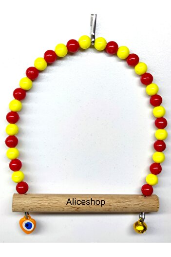 aliceshop Fan colored swing for parakeets and birds of similar sizes