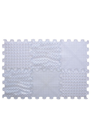 ORTOTO Orthopedic, sensory, puzzle set, 6 pieces with different textures, ICE Relaxing Massage, transparent