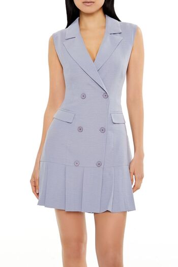 Forever 21 Çift Düğmeli Mini Elbise
