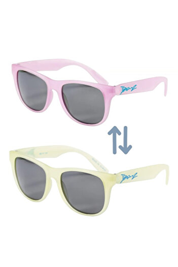 Banz Ochelari de Soare pentru copii, J-Banz Chameleon, 4-10 ani, Galben/Roz, protectie UV