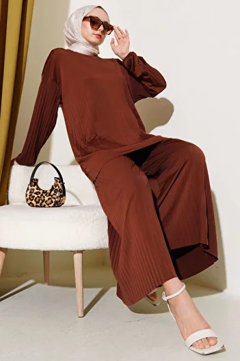 modasindoma Women's Sandy Fabric Double Set
