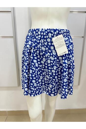 Esterella fustă pantaloni scurți pentru fete cu volan / fustă cu model de flori cu volan / fustă mini pantaloni scurți de vară