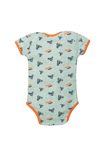 Zeyland Baby Boy Short Sleeve Patterned Bodysuit (3-18AY)