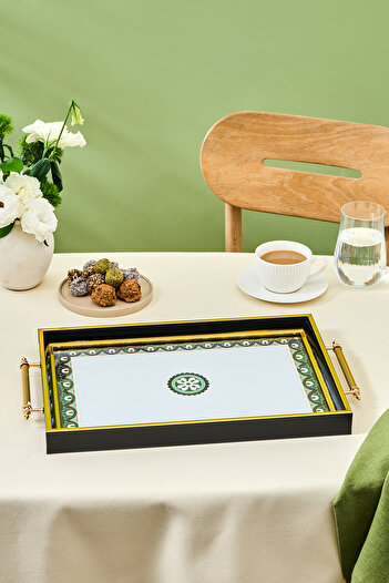 Karaca Lagada Rectangular Tray 48 cm