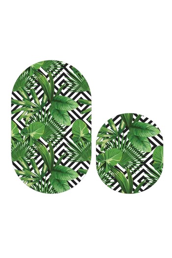 Bayev Digital Aerial 2-Piece Bath Mat Set Toilet Set 0570