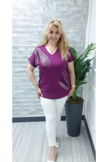 Esina Women's Viscose Blouse with Stone Detail