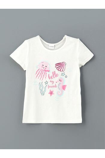 LC Waikiki Printed Girl's T-Shirt and Shorts 2 Pcs (S5)