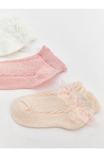 LC Waikiki Baby Girl Booties Socks 3-Piece (S5)