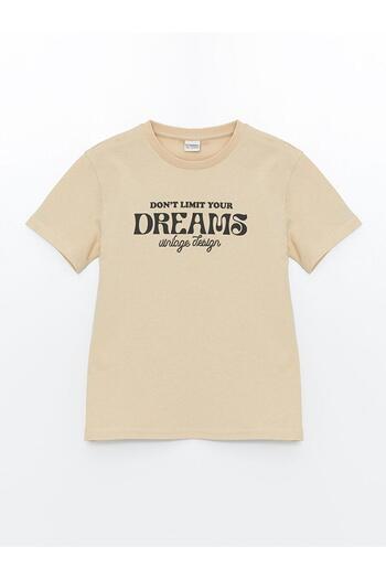 LC Waikiki Αγόρι μπλουζάκι με κοντό μανίκι με στάμπα Crew Neck (S4)