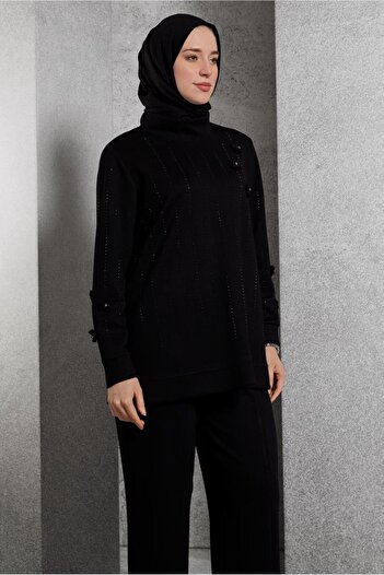 Alvina Tracksuit Set 45041 - Stone Detailed Trousers