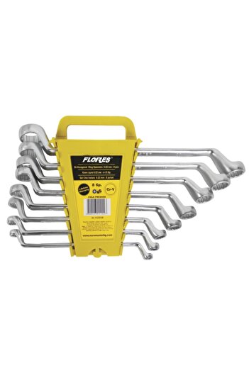 flores Combination wrenches with offset CR-VN, 6 - 32, 12 pcs / set