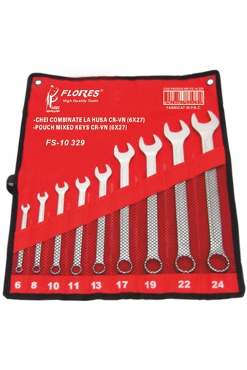 flores Combination wrenches in case CR-VN, 8 - 19, 6 pcs / set