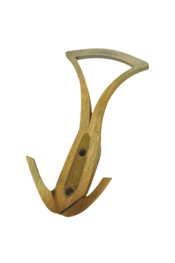 flores Coat hanger P-190, yellow - antique - 23