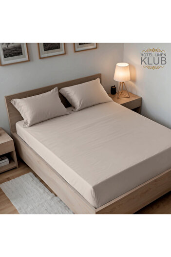 Hotel Linen Klub 2-Piece Microfiber Single (90x190cm) Plain Fitted Sheet Set