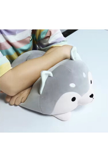 Malvys Malvys® Plush Toy, Husky, Grey/White, 35 cm