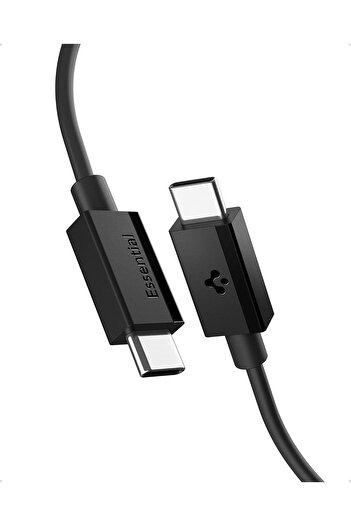 Spigen Spigen Essential USB-C to USB-C Cable [1 Meter] 3.3 Feet Fast Charging 60W 10,000+ Bends – Black