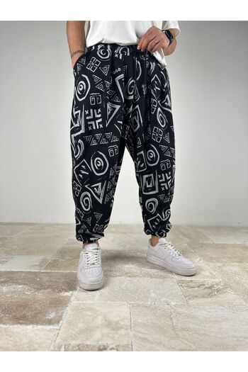 COCOPELLI Pleated Spiral Patterned Half Baggy