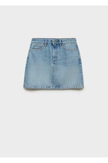 MANGO Woman Kısa denim etek
