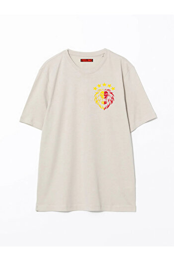 MARKATEM Unisex βαμβακερό μπλουζάκι με θέμα το Champion Lion με στάμπα πέντε αστέρων