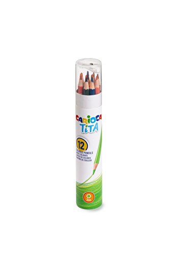 CARIOCA Tita Dry Paint Pen 12-Piece (in Tube) with Sharpener