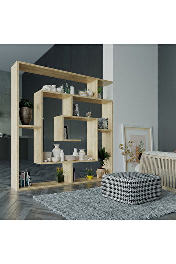 Mourah Home Labirent 6-Tier Bookcase – Floor Book Shelf & Display Cabinet for Any Room
