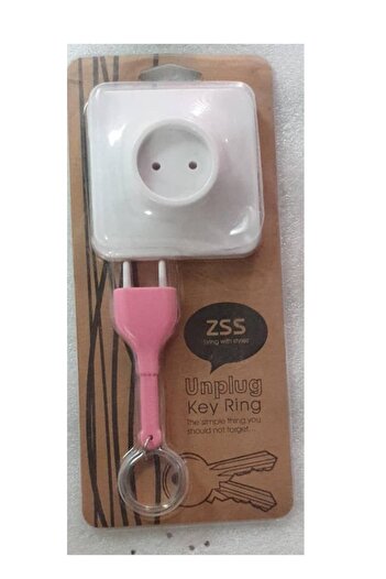 Generic 2pcs Keychain - Electric Key Shape - Pink
