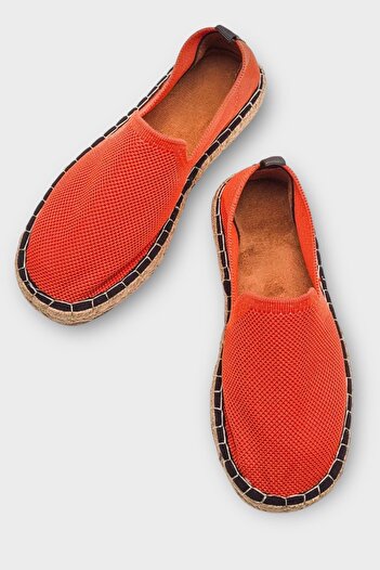 Liger Unisex El Yapımı Triko Espadril ORANJ