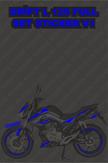TRİDERS Set complet de autocolante Drift L Acoperire Drift L