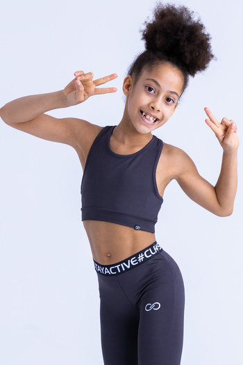 Colorinas Betty Plain Crop Tank Top