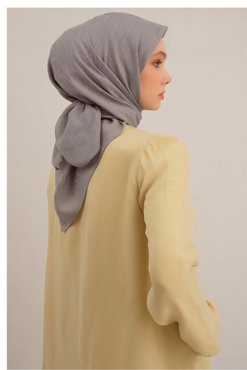 Armine Lyocell Scarf 3-20 Gray Patterned 47352