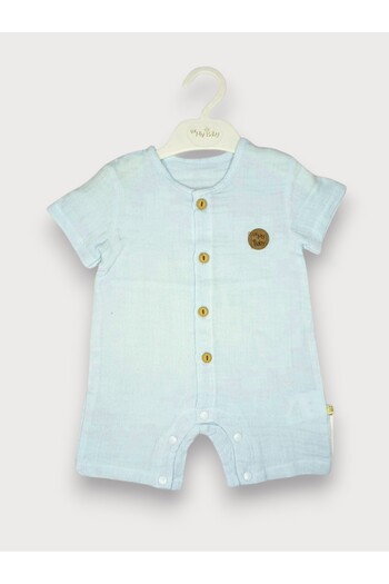 For My Baby Baby Muslin Snap Romper Summer Half